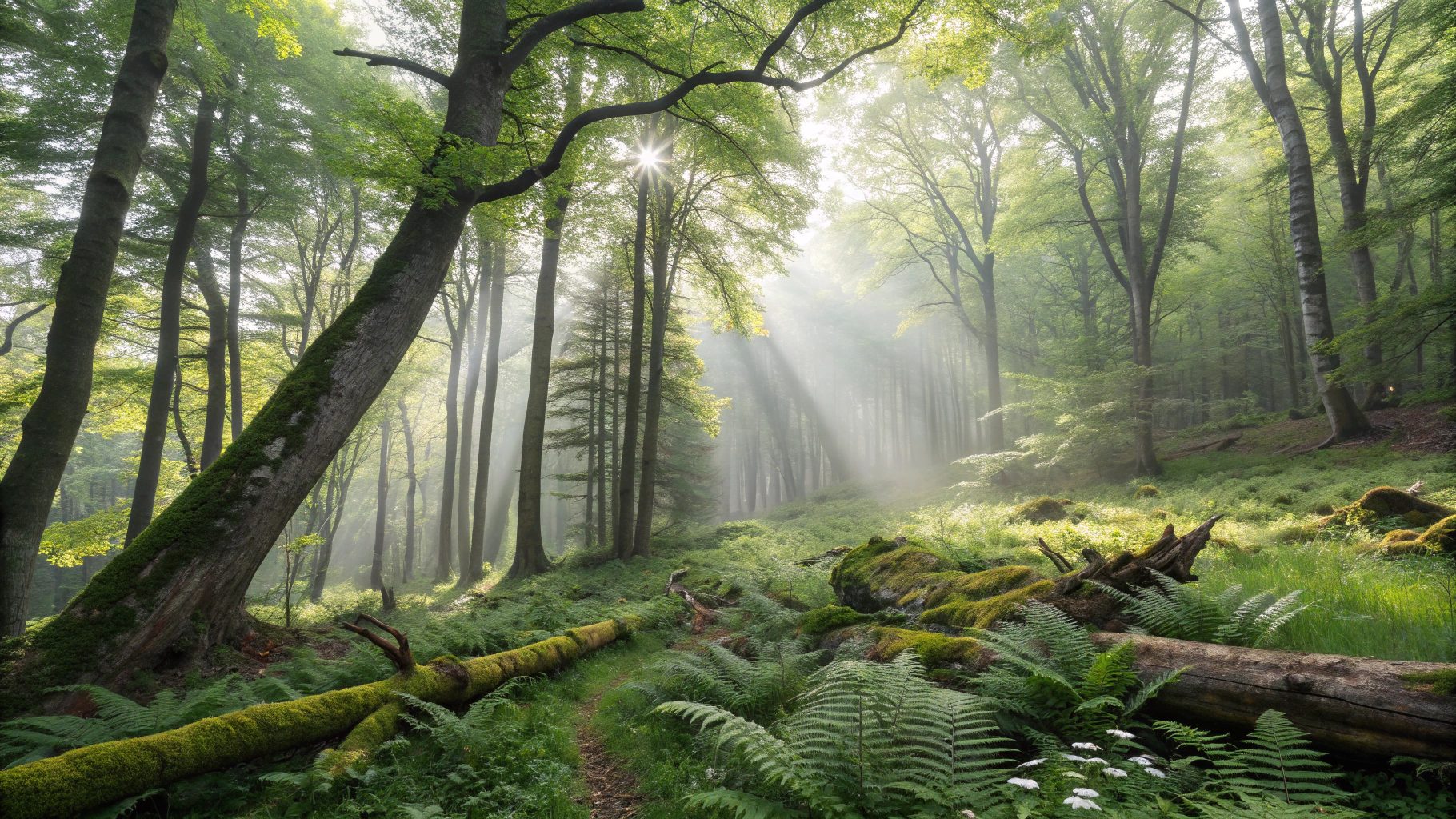 Lush tropical Buea forest landscape in Mount Cameroon foothills