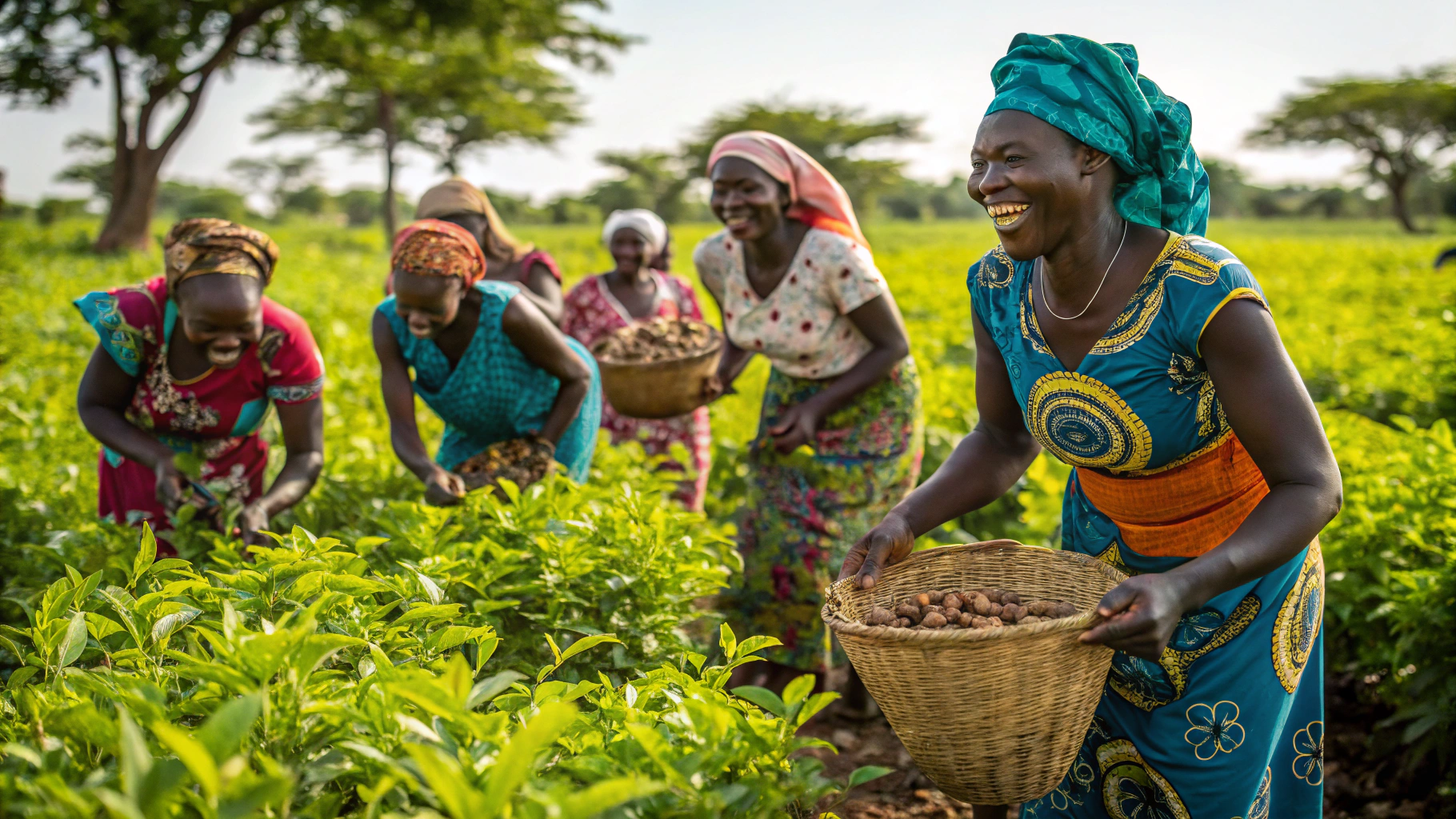 Cameroonian women entrepreneurs adding value to agricultural products and packaging organic forest honey at Mbin Ndem