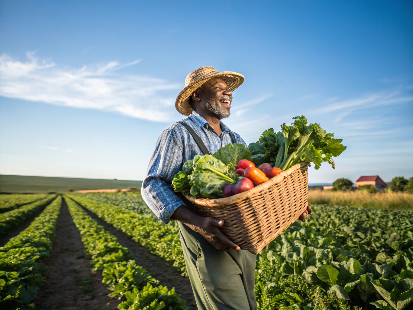 Fresh organic farm harvest and agroecological cultivation at Mbin Ndem Farms