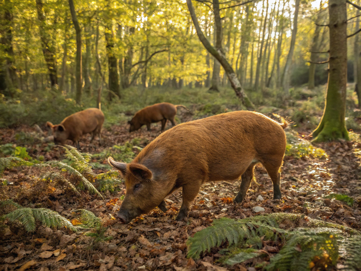 Pig breeding and piglet rearing pens in a shaded humid tropical agricultural setting in Cameroon